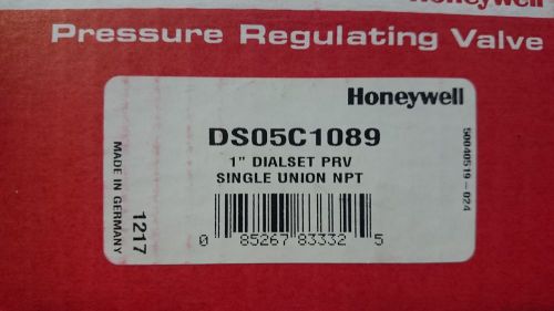 1&#034; honeywell dialset single union npt pressure regulating valve (ds05c1089) for sale