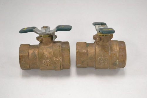 Lot 2 watts 9426f brass ball valve 1in 600wog 2 way b331033 for sale