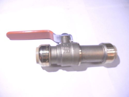 3/4&#034; Sharkbite Style Ball valve, Push Fit, 4.5 inches long (M155)