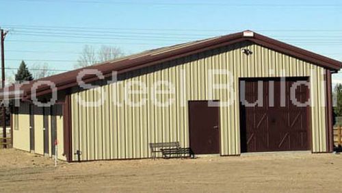 DuroBEAM Steel 60x88x10&#039;/15&#039; Metal Buildings Single Slope Clear Span Structures
