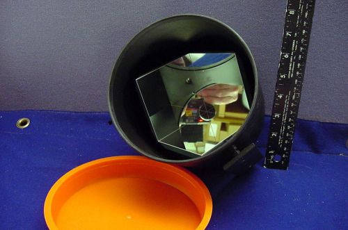 EXCELLENT LARGE SURVEYORS CORNER CUBE RETROREFLECTOR MIRROR MOUNTED IN CANISTER.