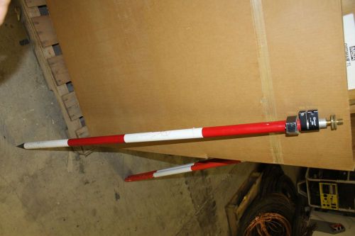 SECO SURLOC RED AND WHITE 54&#034; TALL SURVEY STICK ROD