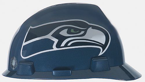 Nfl hard hat seattle seahawks adjustable strap lightweight construction sports for sale