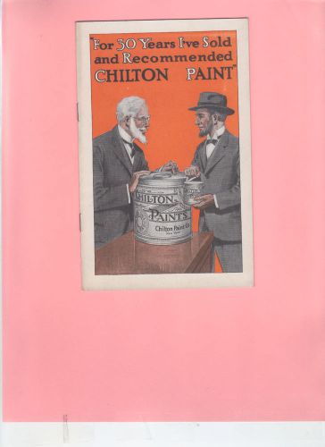 CHILTON PAINT SALES BROCHURE, NY, CIRCA 1937,  NM
