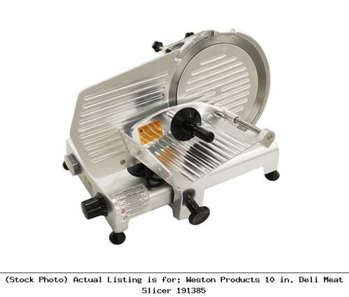 Weston products 10 in. deli meat slicer 191385 cutting machine: 83-0850-w for sale