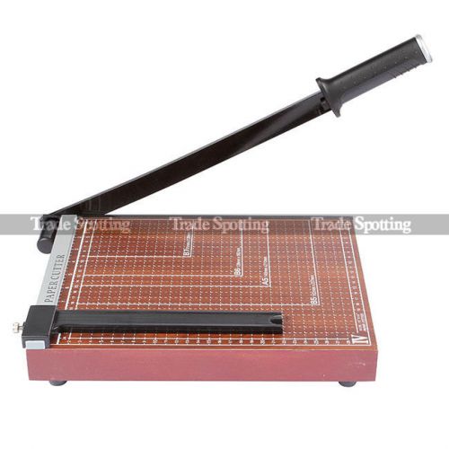 Jielisi 828-4 a4 wood rotary guillotine ruler paper cutter trimmer brown for sale