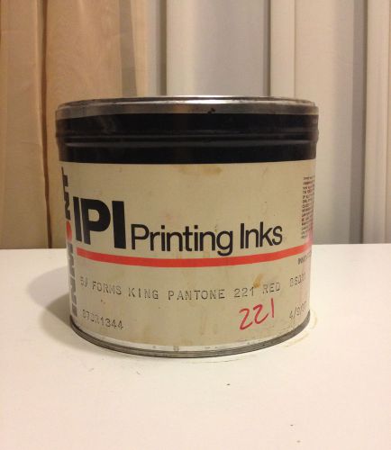 IPI new 5lb can of offset ink PMS 221 Red, Printmaking, Lithography, monoprint