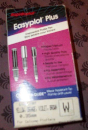 3 RAPIDOPLOT Easyplot Plus Disposale Plotter Pen VIOLET BROWN YELLOW .35mm