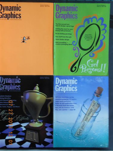 1998 Dynamics Graphic magazine lot of 4 Volume 3 2-5 Graphic Design digital ads