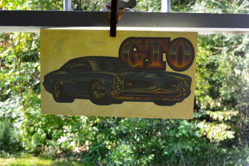 NOS Rare HTF Vintage GTO Iron-on T-Shirt Transfer 