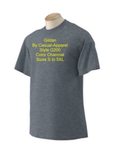 c2 Charcoal  Size XL Ultra Cotton T-shirts Gildan G200 G2000  NWOT short sleeves
