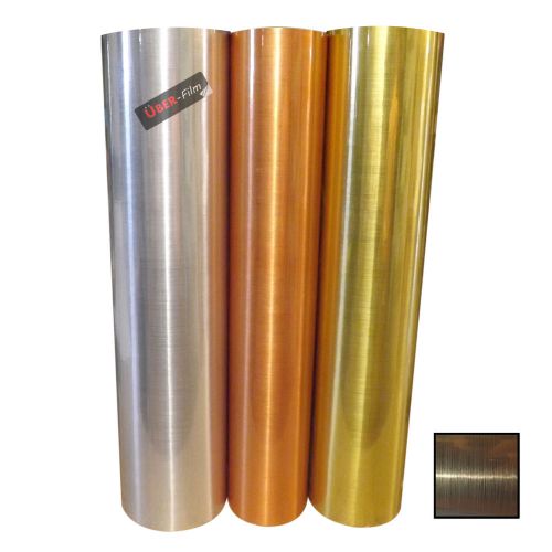 Uber-film roll of brushed steel sticky back plastic self adhesive vinyl sheeting for sale
