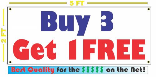 BUY 3 GET 1 FREE Banners Sign SALE SALE SALE! *NEW* All Weather Large Size 2x5