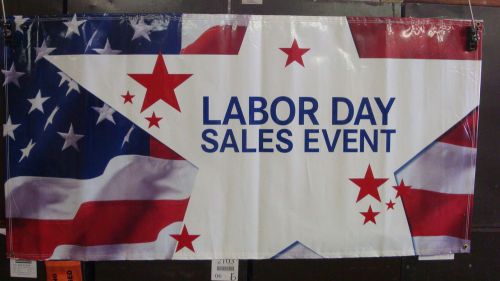 labor day sales banner 71&#034;x36&#034;