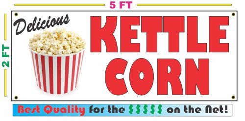 KETTLE CORN Full Color Banner Sign NEW XXL Size Best Quality for the $$$$