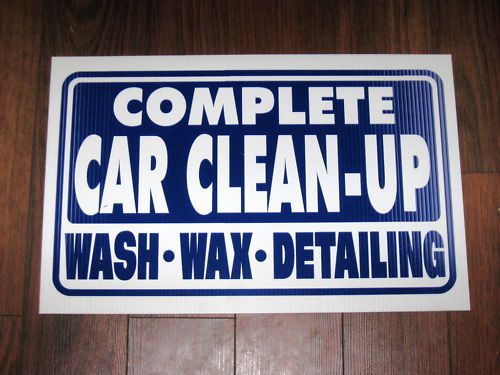 Any service business sign: complete car cleanup for sale