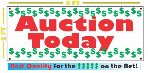 AUCTION TODAY All Weather Banner Sign 4 Store Facility Car Boat &amp; RV Antique