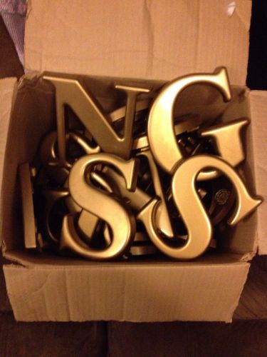 Letters For Signs Or Crafts Gold Plastic, 6&#034; In Height, Assorted See Details