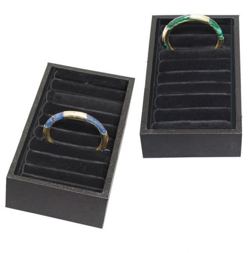 9 tufted ring tray showcase bangle display ring~cuff~bracelet drawer organizer for sale