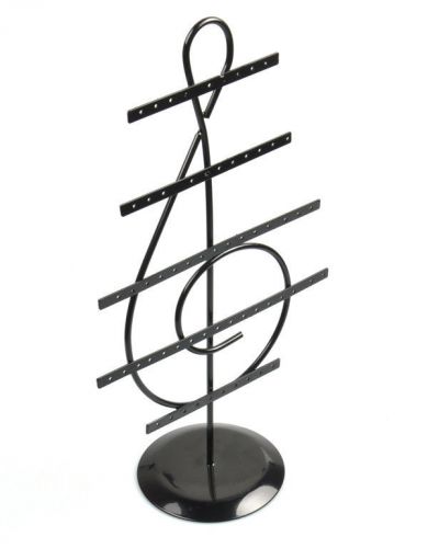 black musical design Delicate Earring Jewelry Display Stand Rack Holder d096