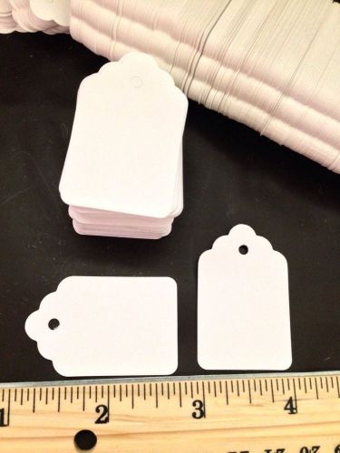 Qty: 500 pcs unstrung merchandise tags #5 new price tag 1-1/16&#034; x 1-5/8&#034; blank for sale
