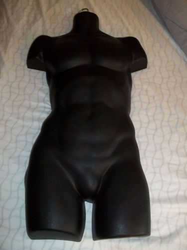 Male Molded Body Torso Form 34&#034; Long Store Clothing Display Mannequin