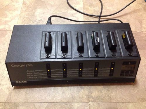 LXE 2330A378CHGR6WW Battery Charger Plus 6 Bay w/ Analyzer and Batteries-Works!