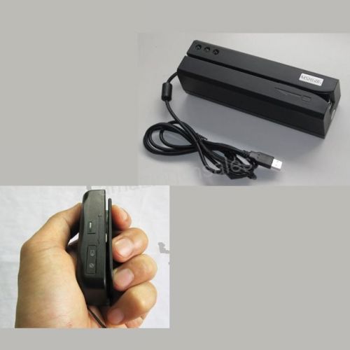 Magnetic Stripe Credit Card Writer Encoder Portable Mini Reader: MSR606+MiniDX4