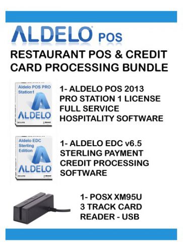 Aldelo 2013 pro + edc + msr -  a $1733.00 value for sale