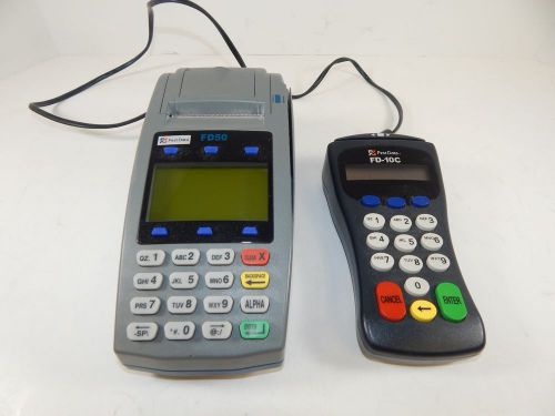 First Data FD50 Credit Card Terminal with FD-10C Pinpad 8002