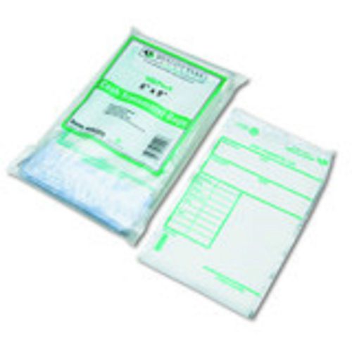 Quality Park Cash Transmittal Bags with Printed Info Block, 6&#034; x 9&#034;, 100 bags