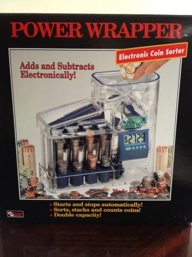 Electronic Coin Sorter, Power Wrapper 5200, Mag-Nif, Inc. New in Box