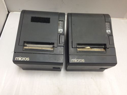 2X Epson Receipt Printer. Model M129C. Gray. Thermal POS Printer. For Parts