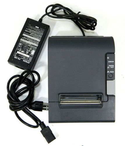 Epson TM-T88IV POS Thermal Receipt Printer M129H Dark Gray with Power Supply
