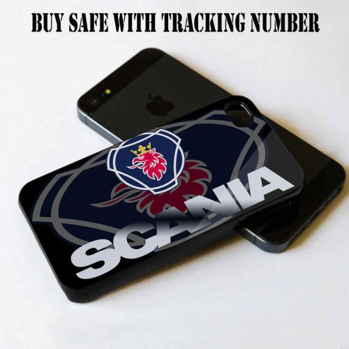 Scania Truck Heavy Logo For iPhone 4 4S 5 5S 5C S4 Black Case Cover