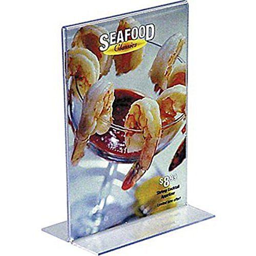 NEW Source One 6-Pack 4 x 6 Inches Upright Table Tent Clear Acrylic Sign Holders
