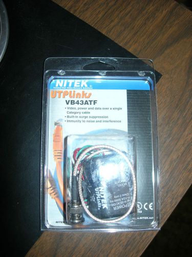 New In Box NITEK VB43ATF VIDEO-POWER-CABLE OVER SINGLE CAT CABLE