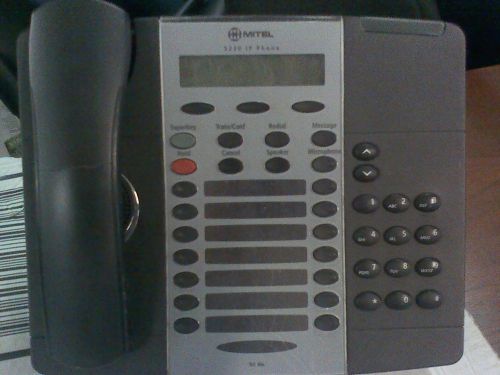 MITEL 5220 IP PHONE AND 9 MORE MIXED MITEL  WHITE AND DK GREY  ALL 10 FOR $100