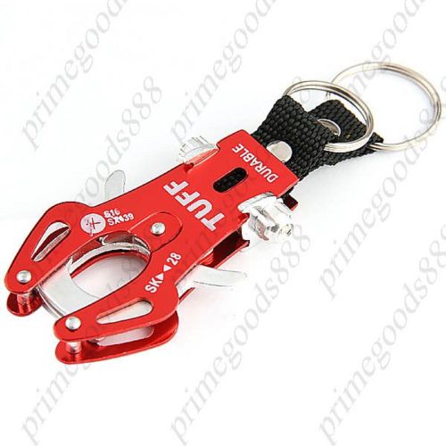 Pliers Style Aluminium Alloy Carabiner Clip Climb Hook Lock with Double Keyrings