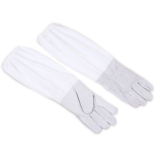 1 Pair of Beekeeping Protective Gloves with Vented Long Sleeves