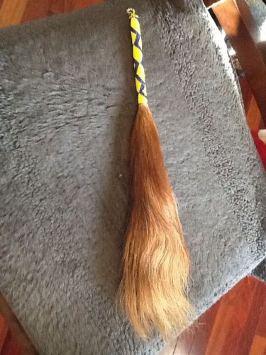 Horse whip with horse tail hair