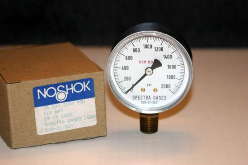 NOSHOK Pressure Gauge 2000-PSI NEW IN BOX made in Germany