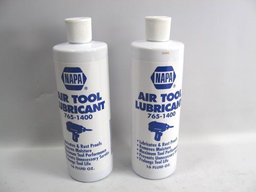 2X 16 Oz. Bottles NAPA Air Tool Lubricant Oil Rust Proof Pneumatic Grease New