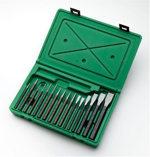 S k hand tools 6016 16 piece punch and chisel set for sale
