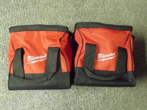 2 m18 milwaukee lithium-ion contractor 2 tool bag tote teal new 11x11x10 for sale