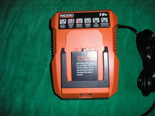 New 18 Volt Ridgid Dual Chemistry Lithium Ion Battery Charger R86091