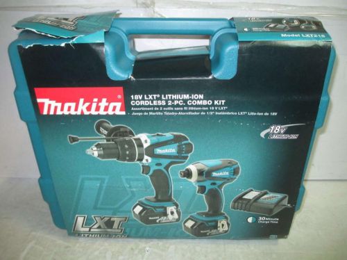 Makita lxt218 18-volt lxt lithium-ion 2-piece combo kit for sale