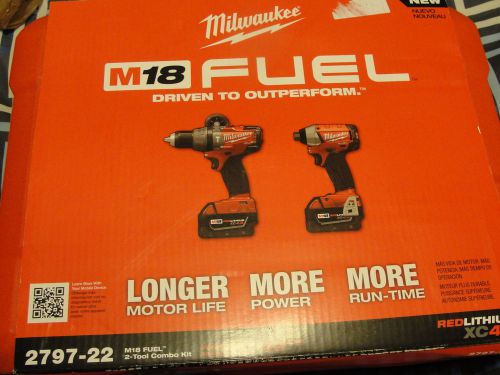 Milwaukee 2797-22 M18 Hammer Drill/Driver and Impact Kit Rough Outer Cardboard