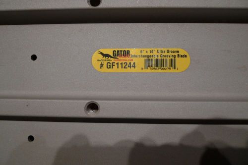 GATOR GLIDE #GF11244 8&#039;x16&#034; ultra groove interchange blade Made in USA  Gatorloy
