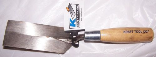 Kraft tools gg432 5&#034; x 2&#034; margin trowel for concrete with wood handle - new for sale
